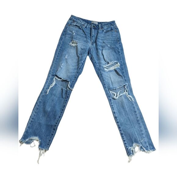 Special A Destroyed High Waisted Cropped Jeans Size 3 S - Picture 1 of 7